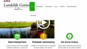 What Landelijkgenieten.nl website looked like in 2018 (5 years ago)
