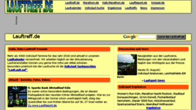 What Lauftreff.de website looked like in 2018 (5 years ago)