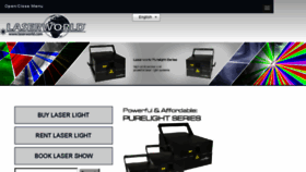 What Laserworld.us website looked like in 2018 (5 years ago)