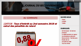 What Lejournaldurecouvrement.fr website looked like in 2018 (5 years ago)