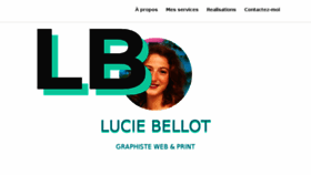 What Luciebellot.com website looked like in 2018 (5 years ago)