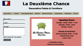 What Ladeuxiemechance.com website looked like in 2018 (7 years ago)