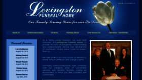 What Levingstonfuneralhome.com website looked like in 2018 (5 years ago)