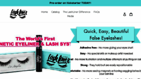 What Lashliner.com website looked like in 2018 (5 years ago)