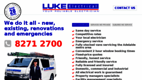 What Lukeelectrical.com website looked like in 2018 (5 years ago)