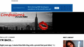 What Loveaddictnyc.com website looked like in 2018 (5 years ago)