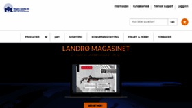 What Landro.no website looked like in 2018 (5 years ago)