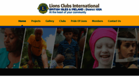 What Lions105a.org website looked like in 2018 (5 years ago)