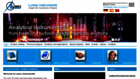 What Lumexinstruments.com website looked like in 2018 (5 years ago)