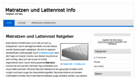 What Lattenrost-matratze.de website looked like in 2018 (5 years ago)