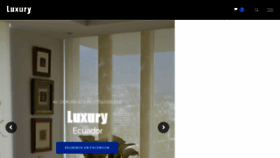 What Luxury.ec website looked like in 2018 (5 years ago)
