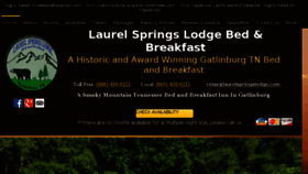 What Laurelspringslodge.com website looked like in 2018 (5 years ago)