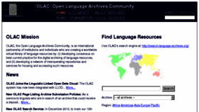 What Language-archives.org website looked like in 2018 (6 years ago)