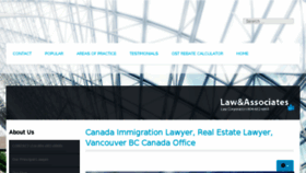 What Lawandassociates.ca website looked like in 2018 (5 years ago)