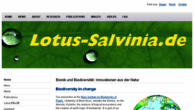 What Lotus-salvinia.de website looked like in 2018 (5 years ago)