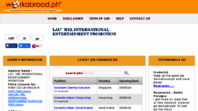 What Laumel.workabroad.ph website looked like in 2018 (5 years ago)