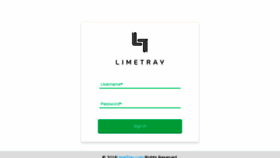 What Login.limetray.com website looked like in 2018 (5 years ago)