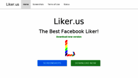 What Liker.us website looked like in 2018 (5 years ago)