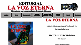 What Lavozeterna.org website looked like in 2018 (5 years ago)