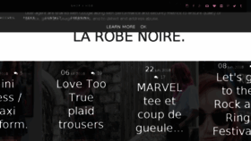 What La-robe-noire.fr website looked like in 2018 (5 years ago)