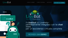 What Livebot.it website looked like in 2018 (5 years ago)