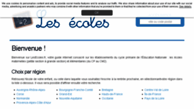 What Lesecoles.fr website looked like in 2018 (5 years ago)