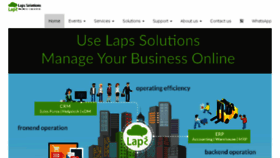 What Laps.solutions website looked like in 2018 (5 years ago)