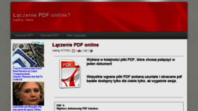 What Laczeniepdf.pl website looked like in 2018 (5 years ago)