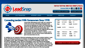 What Leadsnapmarketing.com website looked like in 2018 (5 years ago)