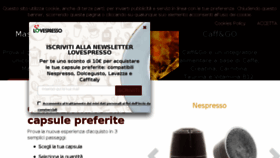 What Lovespresso.it website looked like in 2018 (5 years ago)