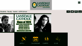 What Lansdalecatholic.com website looked like in 2018 (5 years ago)