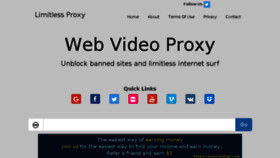 What Limitlessproxy.com website looked like in 2018 (5 years ago)