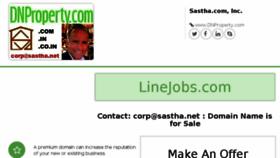 What Linejobs.com website looked like in 2018 (5 years ago)