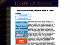 What Lockpickguide.com website looked like in 2018 (5 years ago)