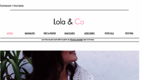 What Lola-and-co.com website looked like in 2018 (5 years ago)