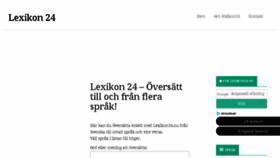 What Lexikon24.nu website looked like in 2018 (5 years ago)