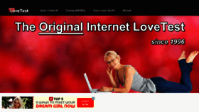 What Lovetest.com website looked like in 2018 (5 years ago)