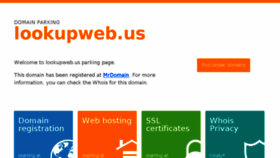 What Lookupweb.us website looked like in 2018 (5 years ago)