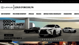 What Lexusofbrooklyn.com website looked like in 2018 (5 years ago)