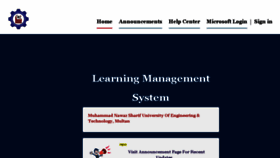 What Lms.mnsuet.edu.pk website looked like in 2018 (5 years ago)