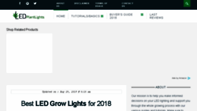 What Ledplantlights.com website looked like in 2018 (5 years ago)