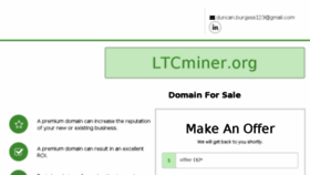 What Ltcminer.org website looked like in 2018 (5 years ago)