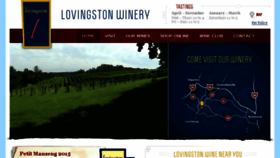 What Lovingstonwinery.com website looked like in 2018 (5 years ago)