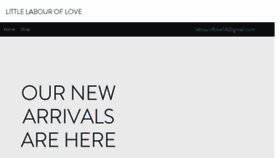 What Littlelabouroflove.com website looked like in 2018 (7 years ago)