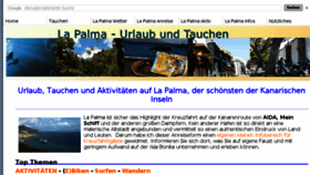 What La-palma-tauchen.de website looked like in 2018 (5 years ago)