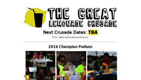 What Lemonadecrusade.com website looked like in 2018 (5 years ago)