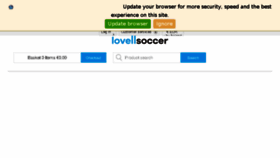 What Lovellsoccer.ie website looked like in 2018 (5 years ago)