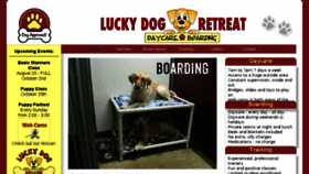 What Luckydogretreat.com website looked like in 2018 (5 years ago)