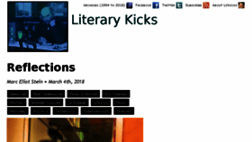 What Litkicks.com website looked like in 2018 (5 years ago)