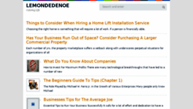 What Lemondedenoe.com website looked like in 2018 (5 years ago)